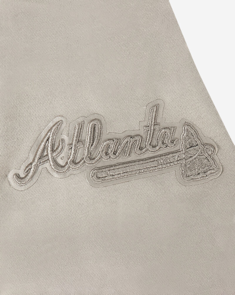 PRO STANDARD Big Boys' Atlanta Braves Neutral Fleece Pull Over Hoodie LABB5315037-TAU Beige 4