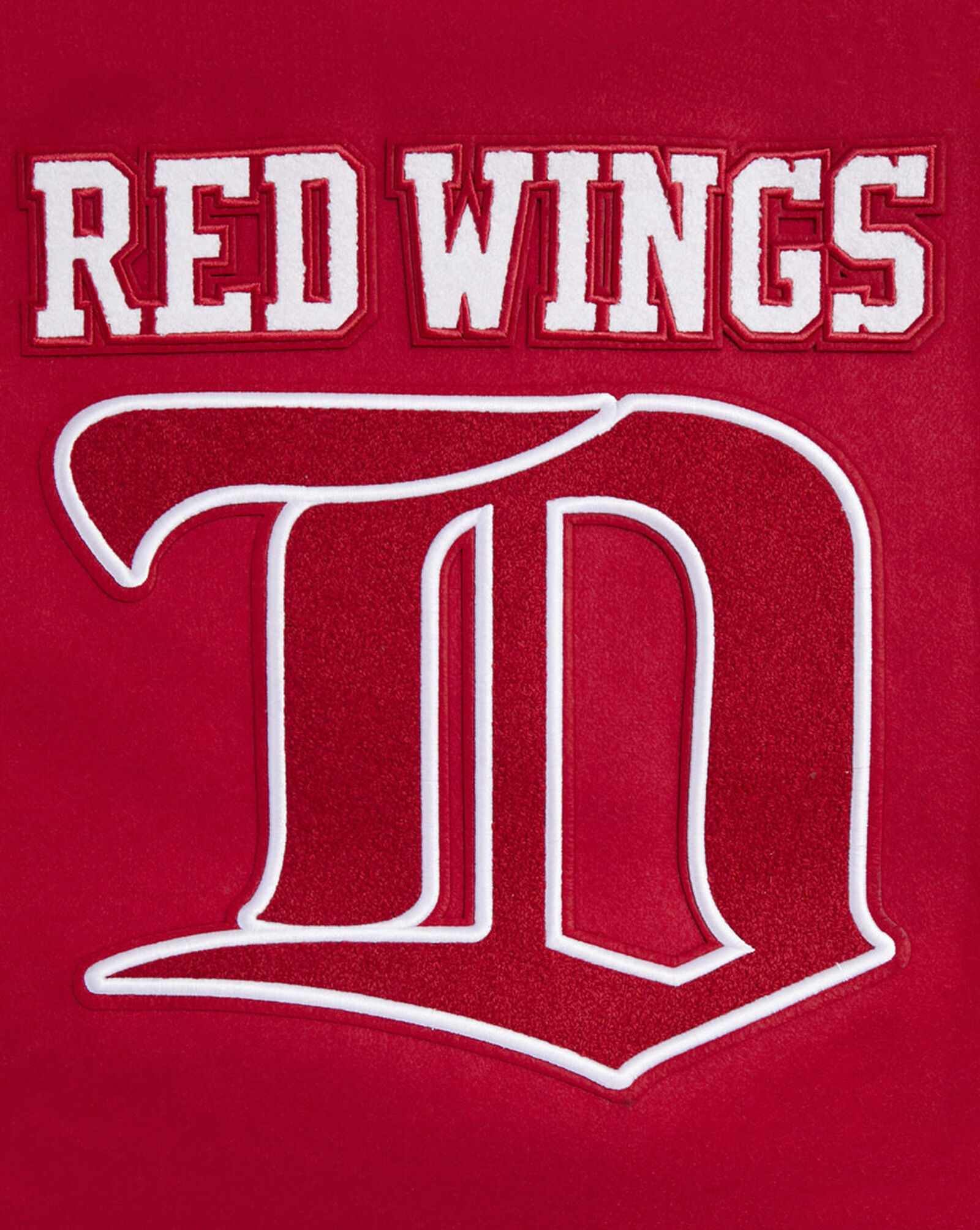 Detroit Red Wings Retro Classic Rib Wool Varsity Jacket