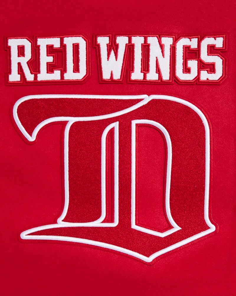 PRO STANDARD Detroit Red Wings Retro Classic Rib Wool Varsity Jacket HDR667542-RDW Red 2
