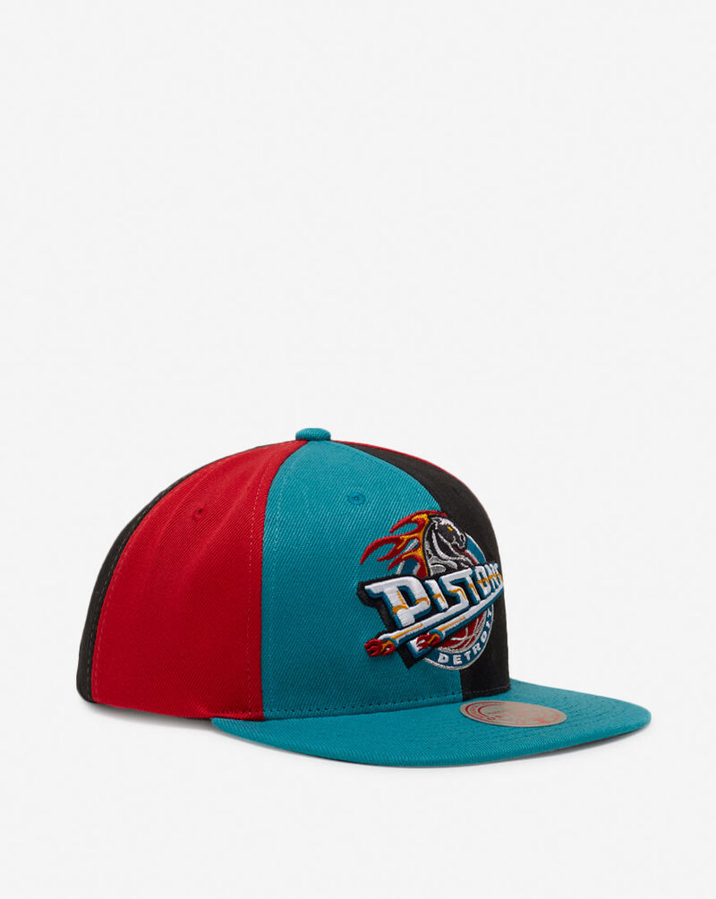 Shop Mitchell Ness Detroit Pistons Pinwheel Snapback 6HSSMF20003