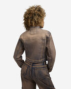 Colored Washed Moto Denim Jacket 