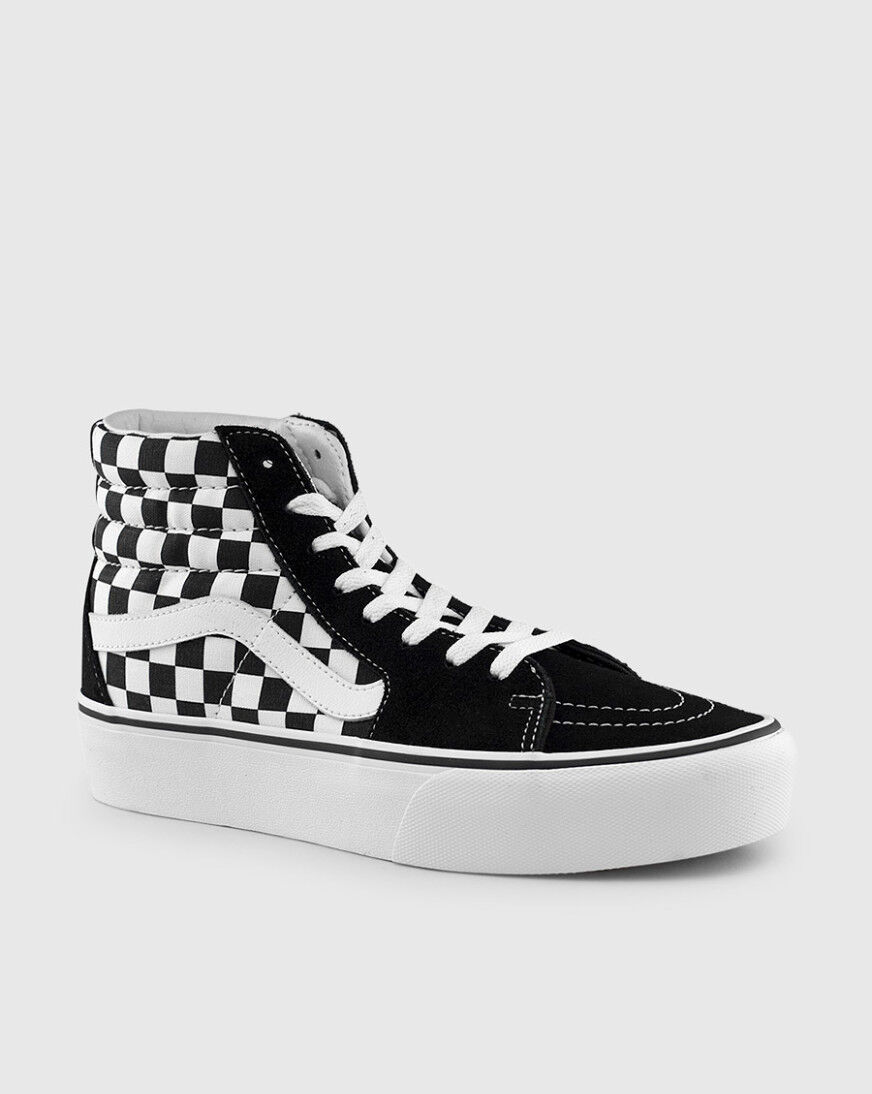 platform checkerboard vans