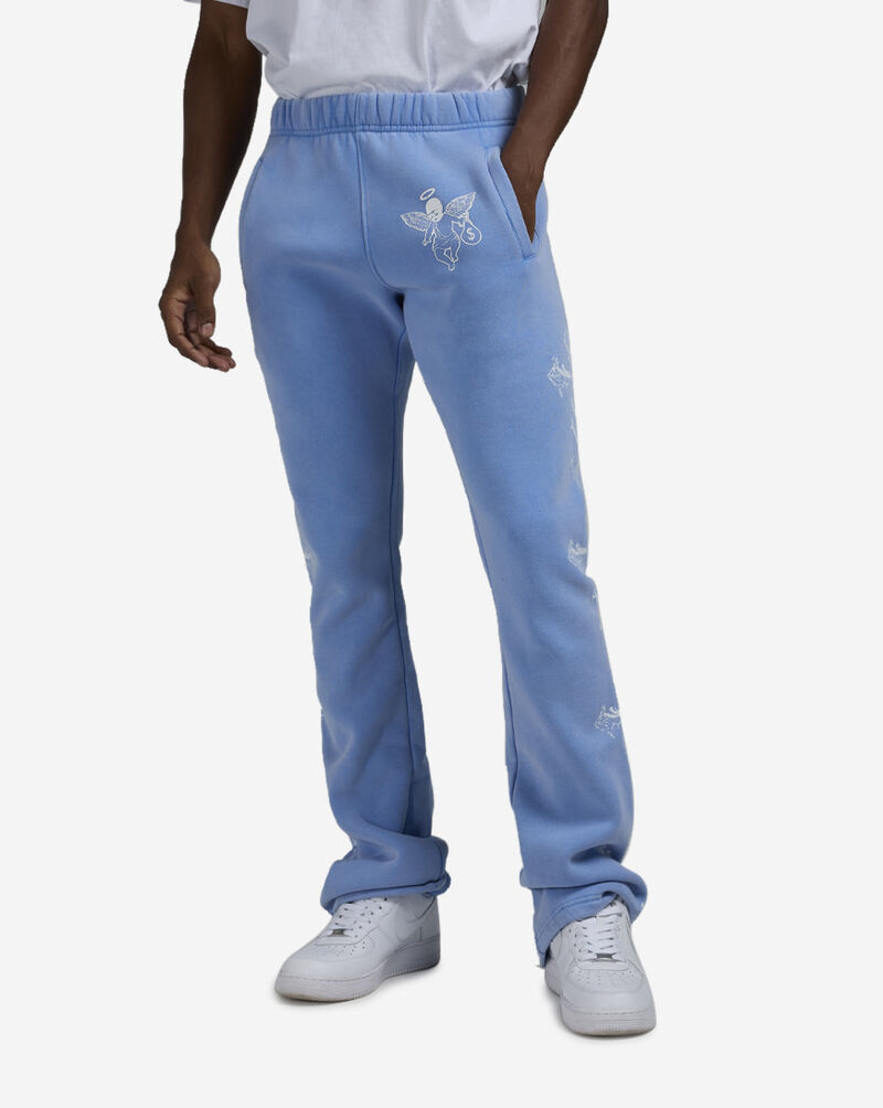 Hasta Muerte Muerte Cross Flare Pants HMCROSSPNT-BLUE Blue 1