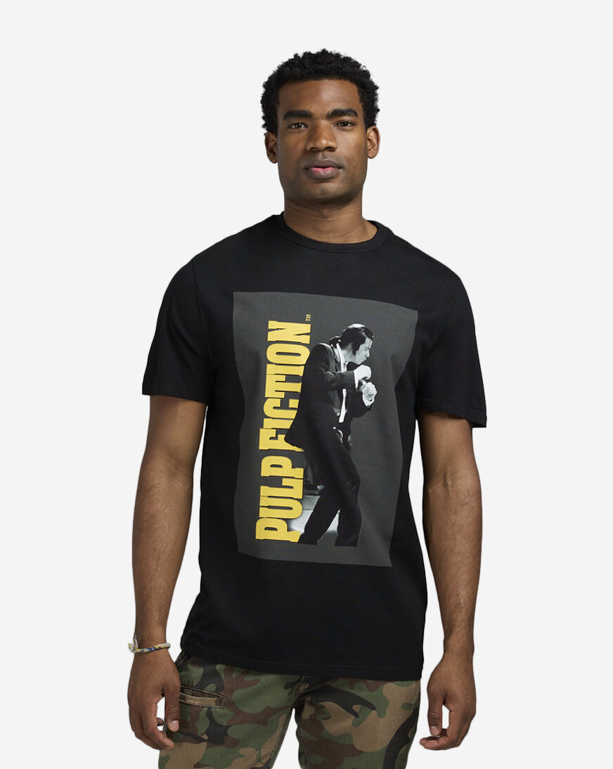 ★FULL OF SSUN★PULP FICTION Drive T-shirts★Black★大人気 Shop Graphic Tees Pulp Fiction Mashup Tee PLF0031M1000 black