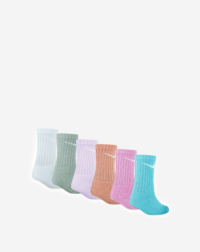 Nike Little Kids' Dri-FIT Performance Basics Crew Socks UN0019-G25 Multi 3