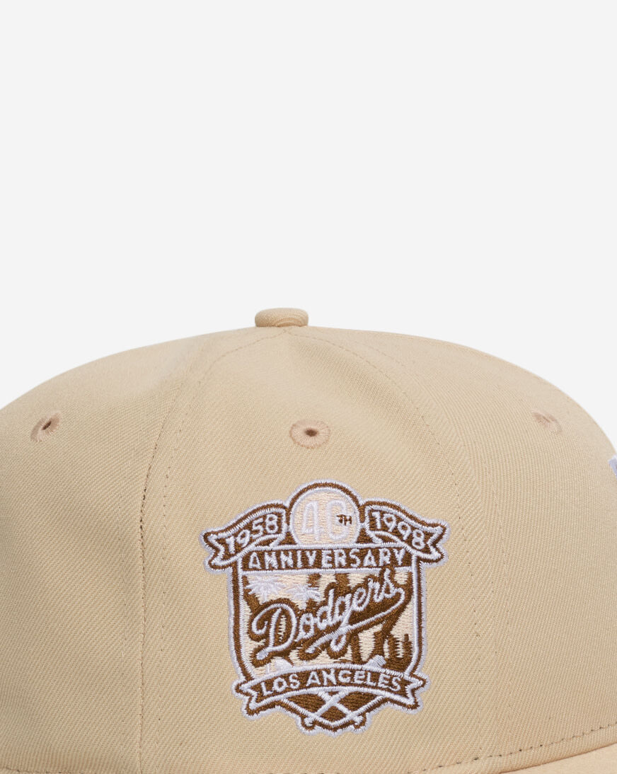 Shop New Era 59Fifty Los Angeles Dodgers Fitted Hat 71015768 cream