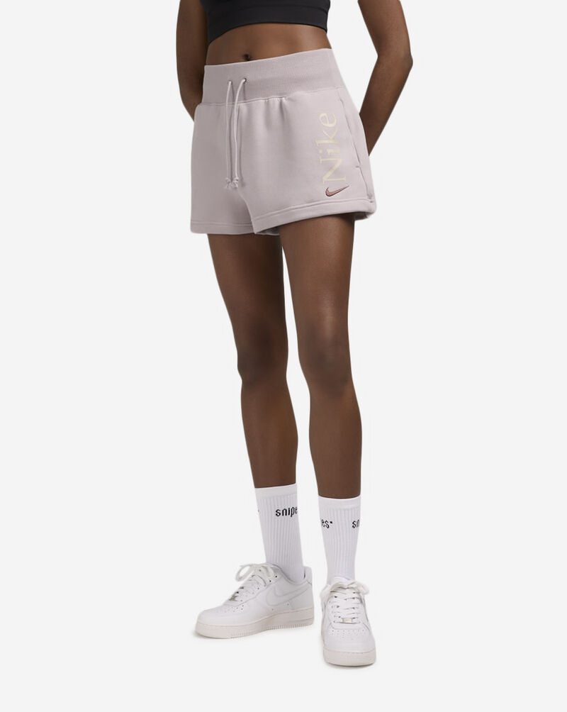 Shop Nike NSW Phoenix Fleece High-Rise Shorts FN2821-019 purple 