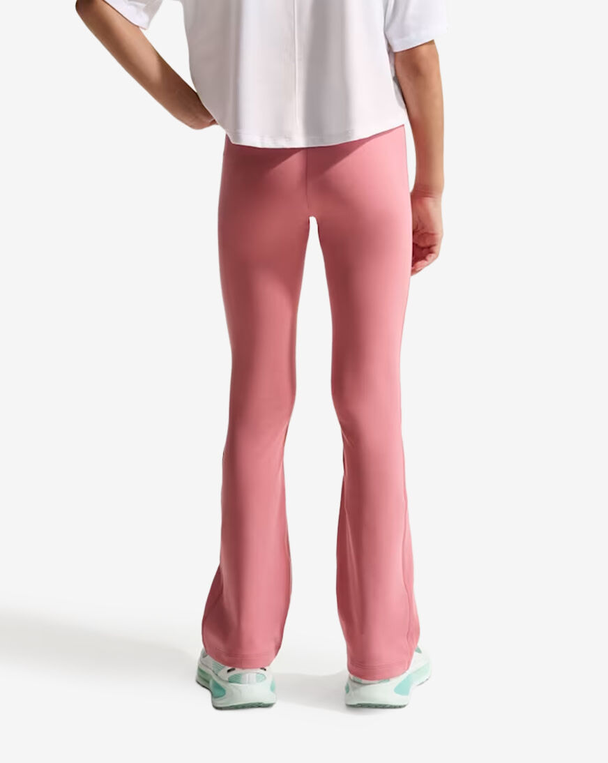 Shop Nike Big Kids' Dri-FIT Flared Leggings FZ5609-641 pink