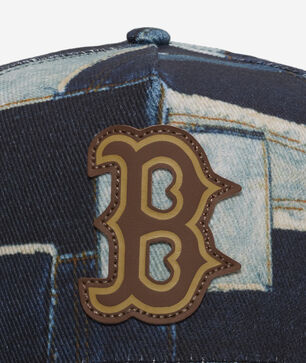 9Fifty Boston Red Sox A-Frame Denim Patchwork Snapback Hat