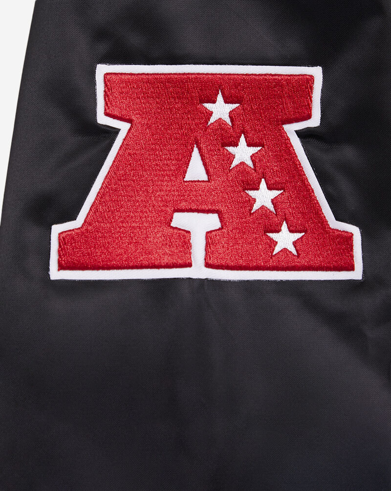 PRO STANDARD Las Vegas Raiders Retro Classic Rib Satin Jacket FOR643570-BGY Black 4