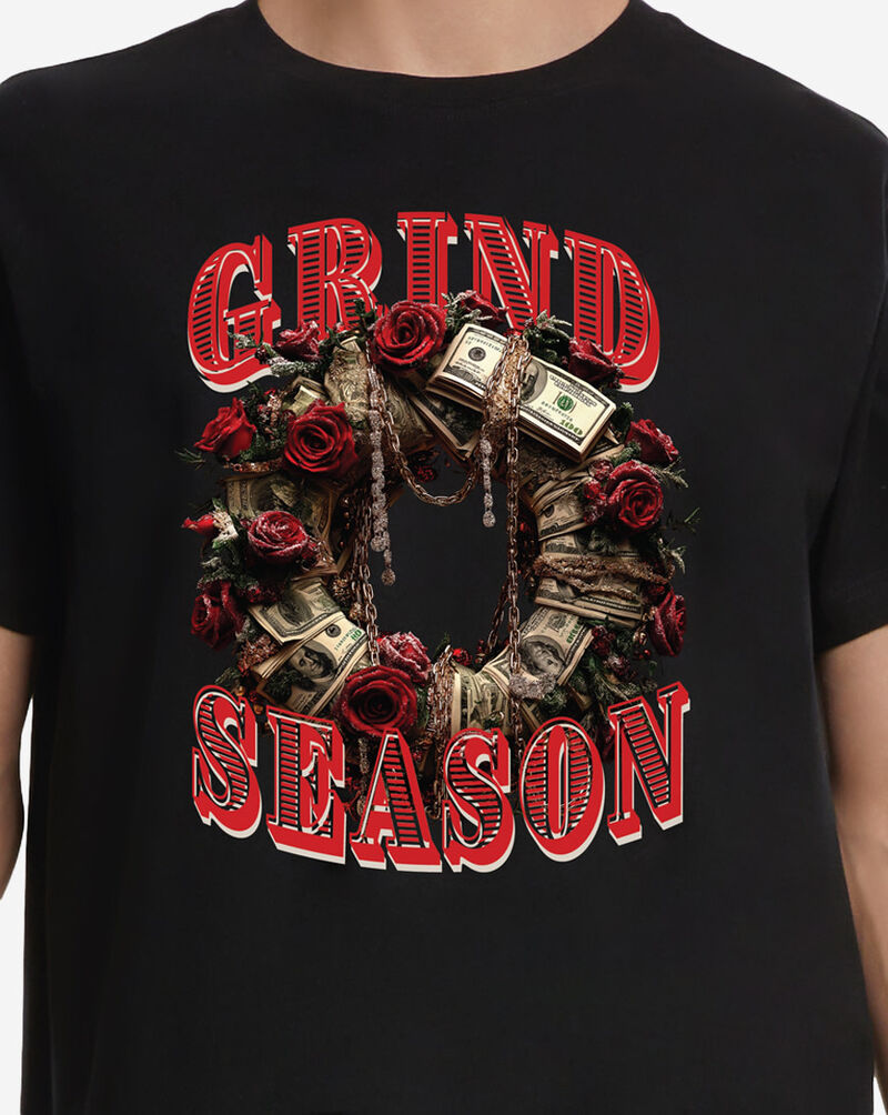 Mister Tee Grind Season Wreath Tee MTUS552-US-00007 Black 3