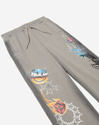 Smoke Rise Kids' Sticker Rhinestone Washed Fleece Open Leg Pant BFP26F542SNZ Grey 3