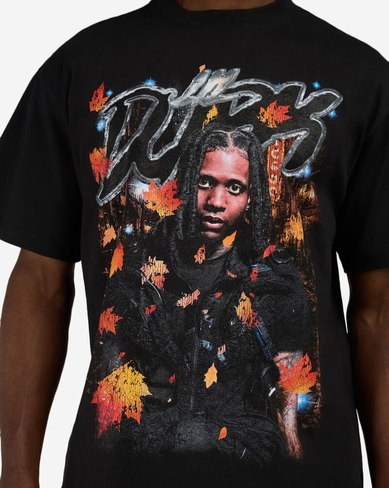 Graphic Tees Lil Durk Fall Is Here Tee LHLDM038SS Black 3