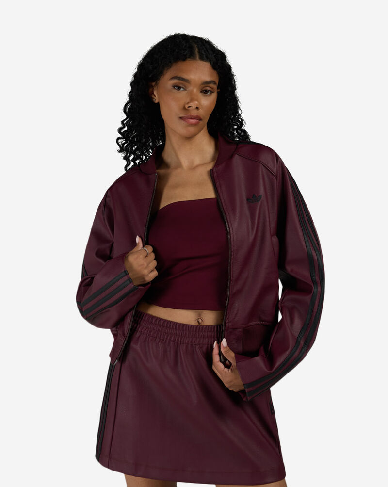 adidas Pleather SST Track Top KT0054 Red 1