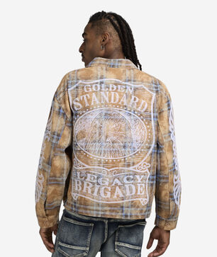 Grandeur Plaid Long Sleeve Woven Shirt