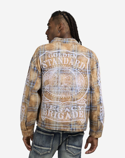 Grandeur Plaid Long Sleeve Woven Shirt