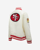 PRO STANDARD San Francisco 49Ers Retro Classic Rib Satin Jacket FS4U43619-ERD cream 3