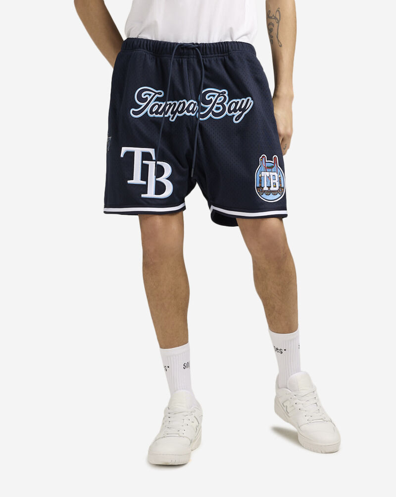 PRO STANDARD Tampa Bay Rays Area Code Mesh Shorts LTB3314738-MDN Blue 1