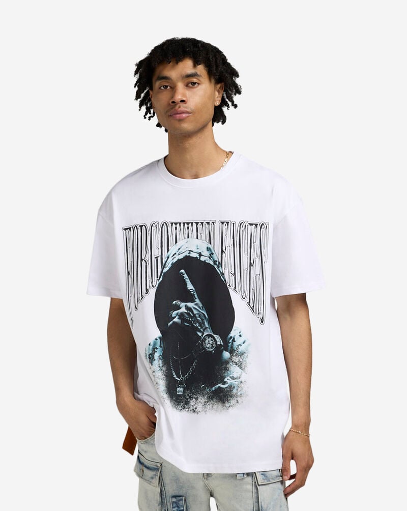 Forgotten Faces Hooded Tee FOFUS113-00220 White 1