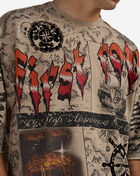 First Row Buried Fortune Cropped Terry Tee FRM1054S-KHA Beige 3