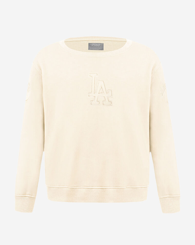 PRO STANDARD Big Boys' Los Angeles Dodgers Neutral Fleece Crewneck LLDB5315083-EGG cream 1