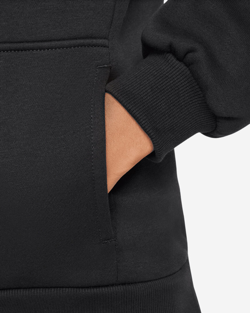 Shop Nike Big Kids' NSW Club Fleece Hoodie HQ0970-010 black