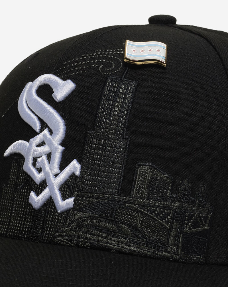 New Era 59Fifty Chicago White Sox City Graphic Fitted Hat 60915593 Black 2