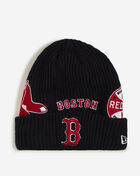 New Era Boston Red Sox Multi Print Knit Beanie 60833861 Blue 1