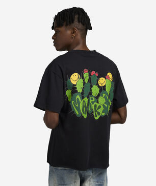 Smiley Cactus Cropped T-Shirt