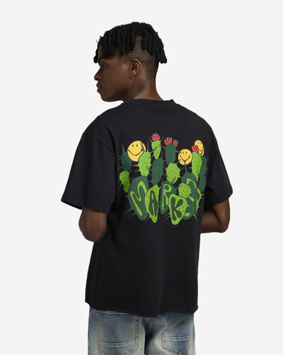 Smiley Cactus Cropped T-Shirt