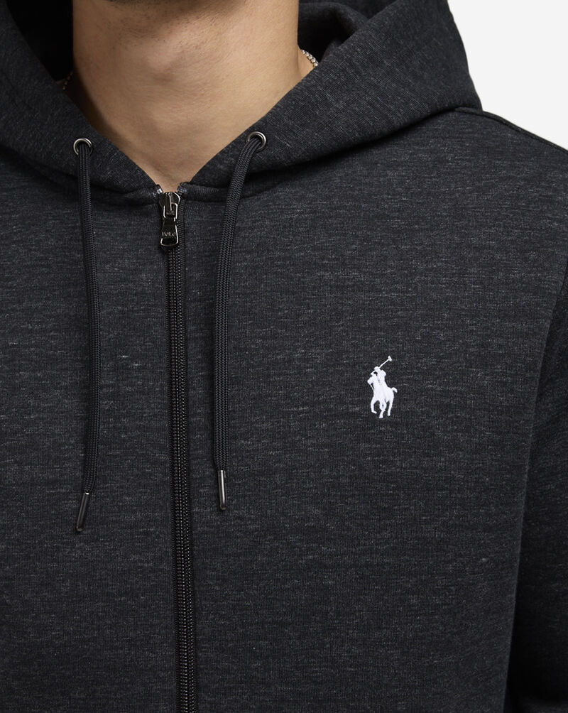 Polo Ralph Lauren Double-Knit Full-Zip Hoodie 710881517052-BLK Black 3