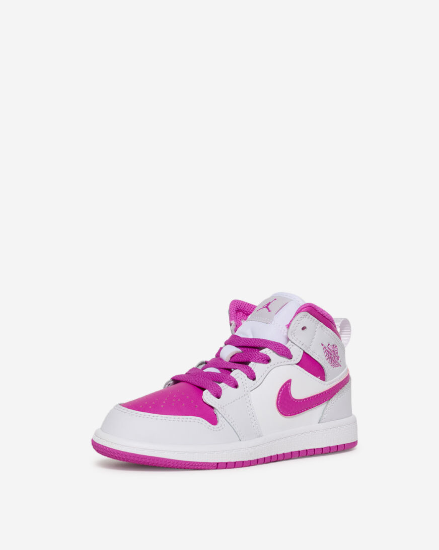 Shop Jordan Pre School Air Jordan 1 Mid FD8781 500 white SNIPES USA