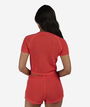 Cali Tee with Knitted Crochet Details
