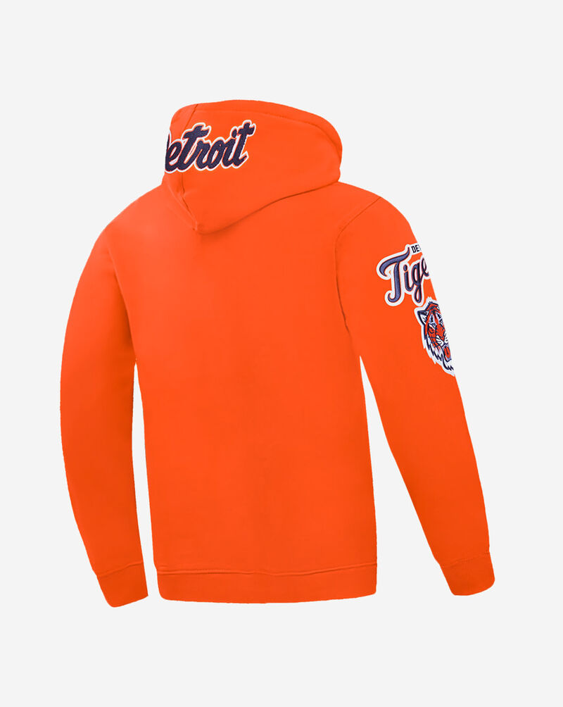 PRO STANDARD Detroit Tigers Classic Chenille Double Knit Pull Over Hoodie LDT531143-ORG Orange 3