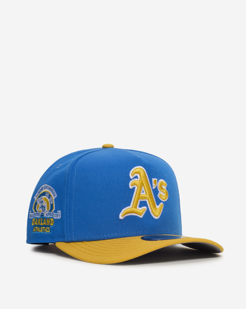 New Era 9Fifty Oakland As A-Frame Snapback Hat 71002390 Blue 1