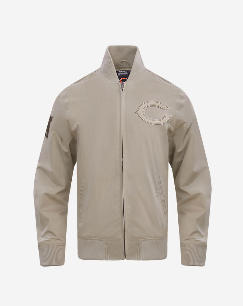 PRO STANDARD Chicago Bears Neutral Twill Jacket FCH645246-TAU Beige 1