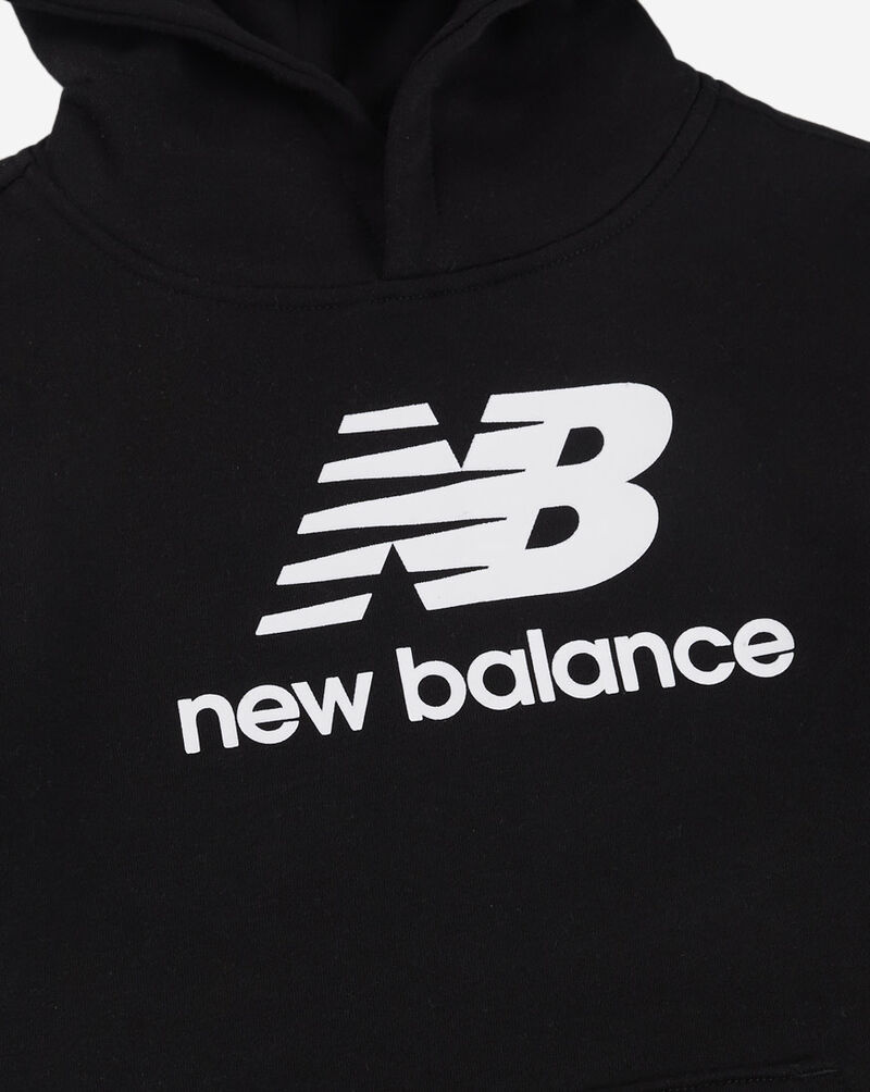 New Balance Boys' Fleece Pullover Hoodie LAK43J02BKF Black 2