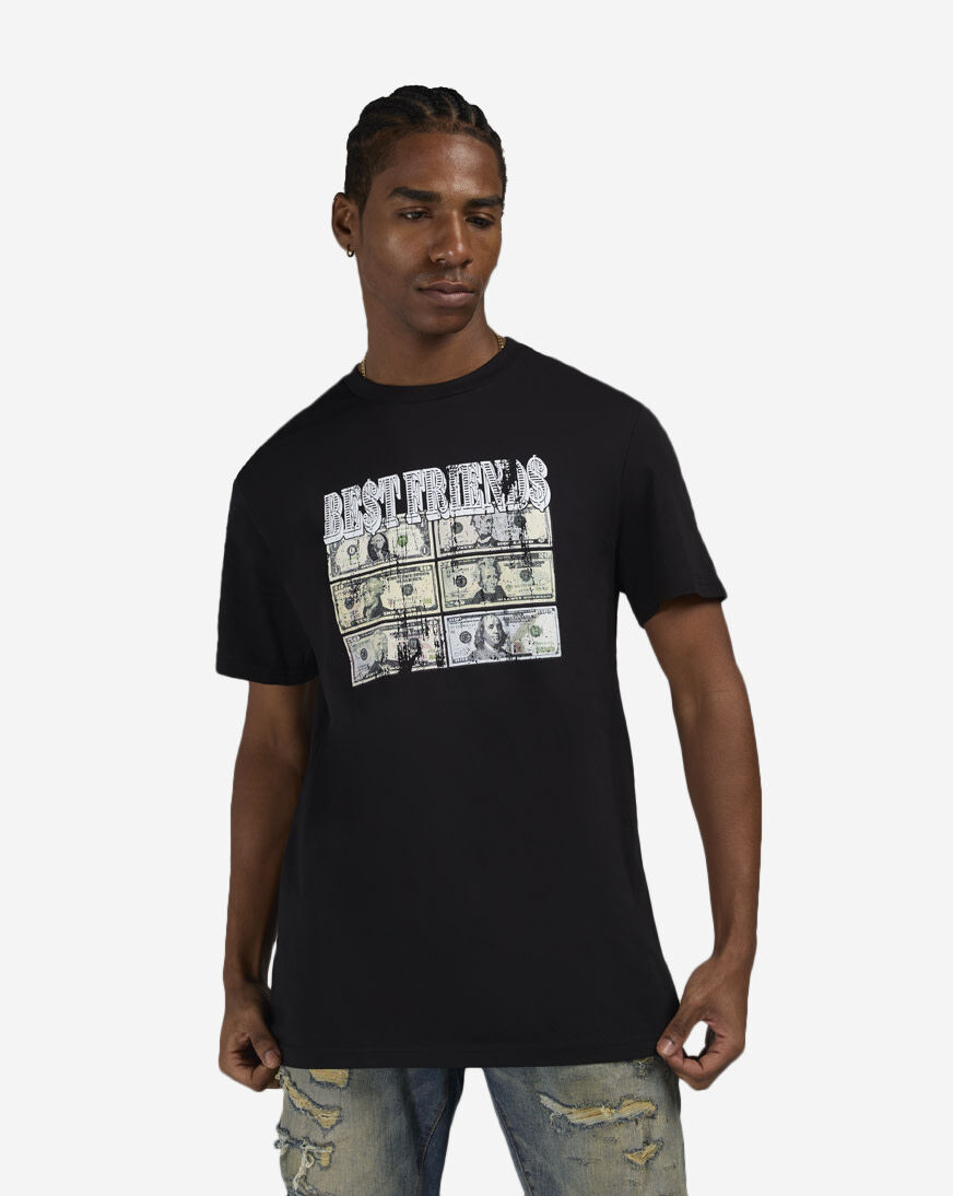Shop Graphic Tees GW Best Friends Money Tee MTUS477-US-00007 black