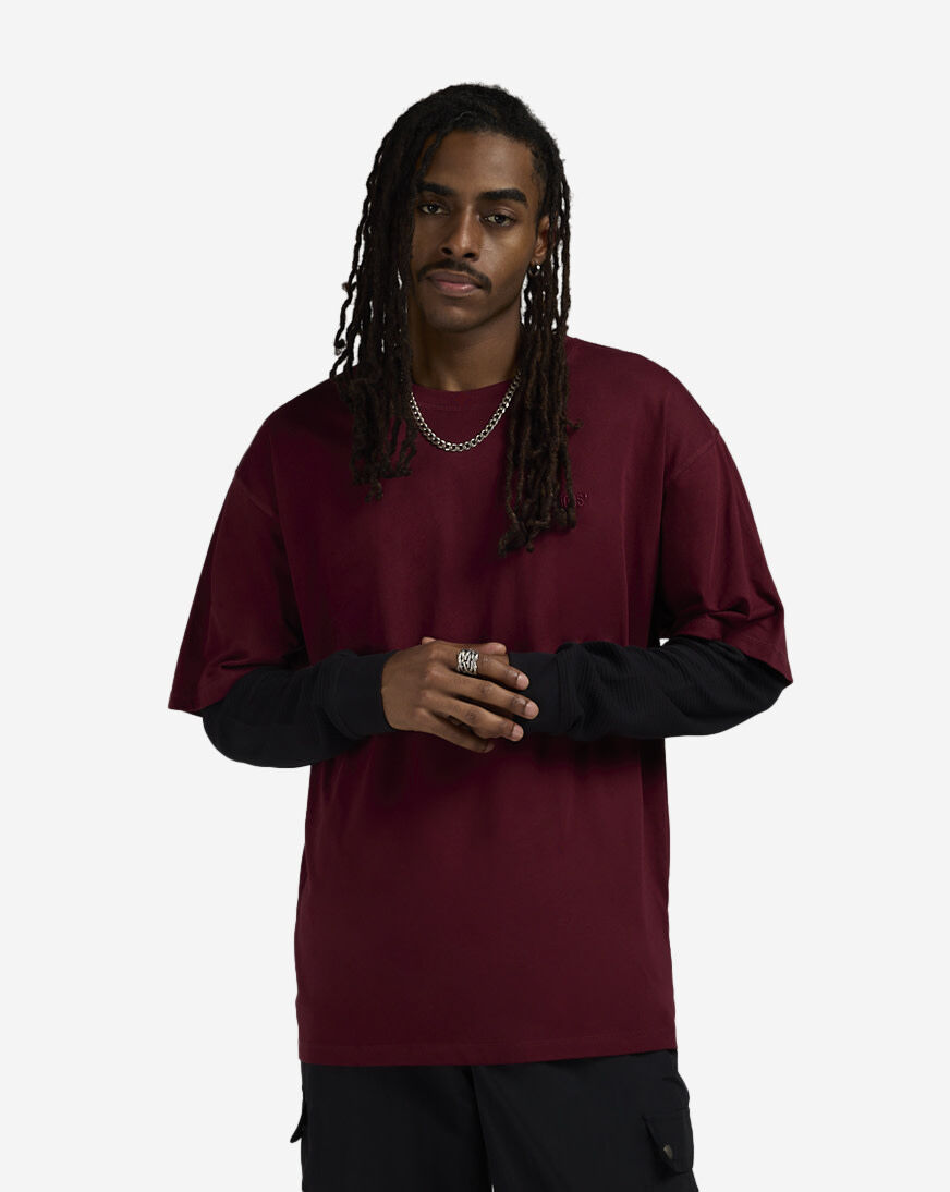 Shop SNIPES 2-in-1 Thermal Tee FW25MF005-650 red | SNIPES USA