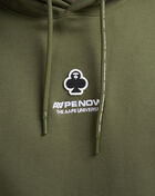 AAPE Terry Clover Face Badge Hoodie AAPSWMB323XXNKHD Green 3