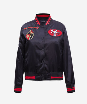 San Francisco 49Ers Retro Classic Rib Satin Jacket