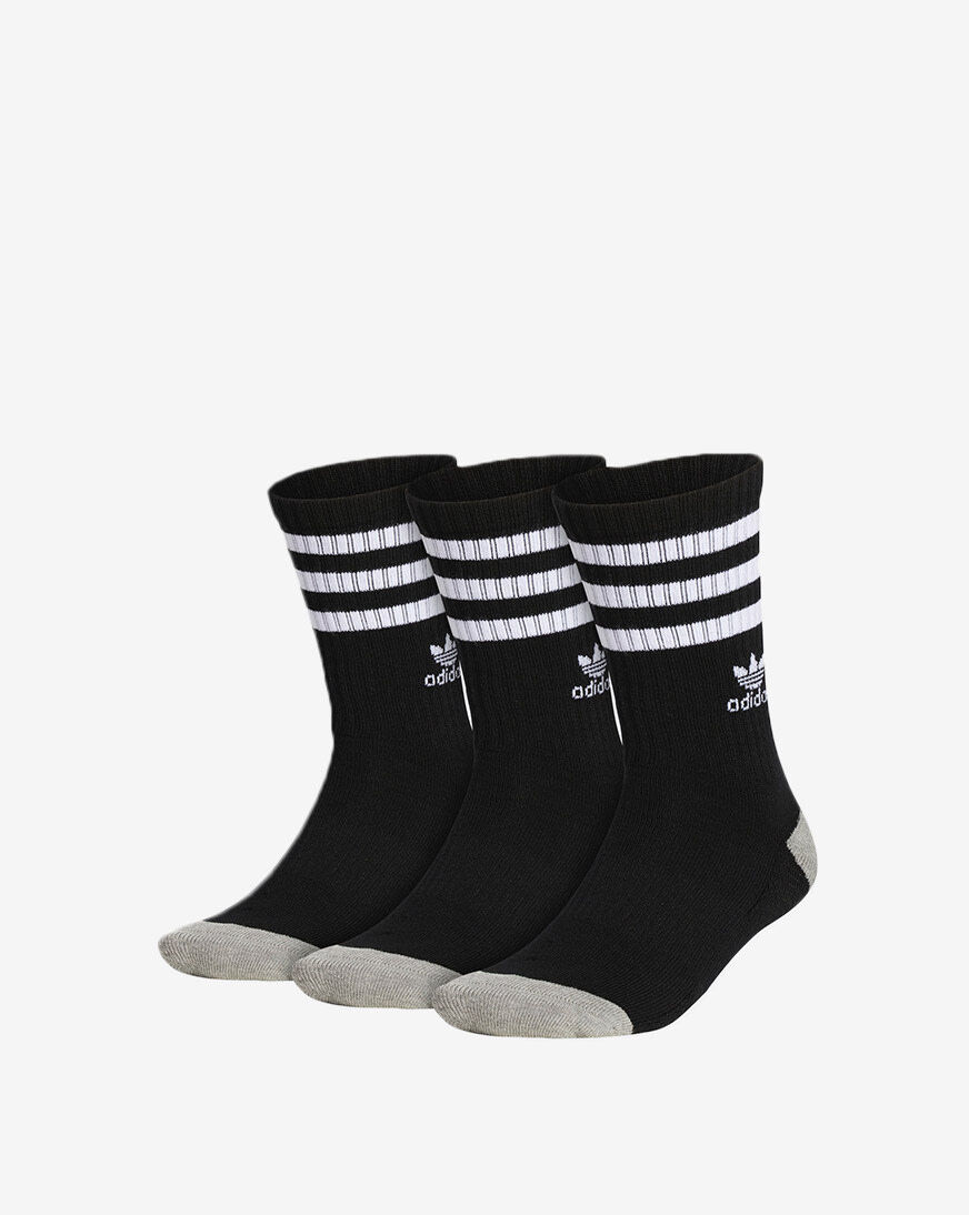 Shop adidas Originals Roller 3 Pack Crew Socks BH6424 black SNIPES USA