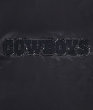 Dallas Cowboys Triple Black Satin Jacket