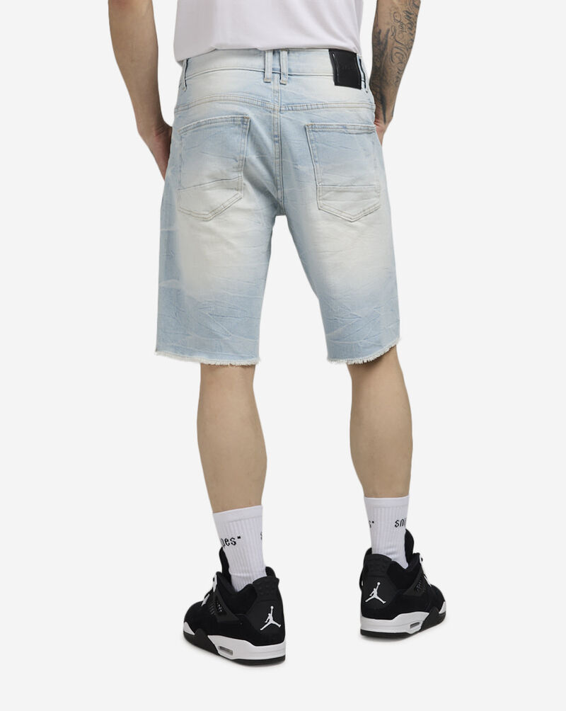 Smoke Rise Distressed Rip and Repair Denim Short JS21121SNZ-BLU Blue 2