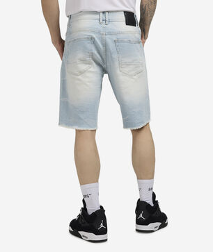 Distressed Rip and Repair Denim Short