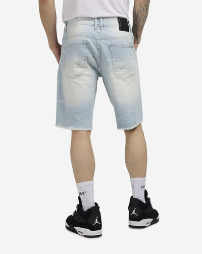 Distressed Rip and Repair Denim Short