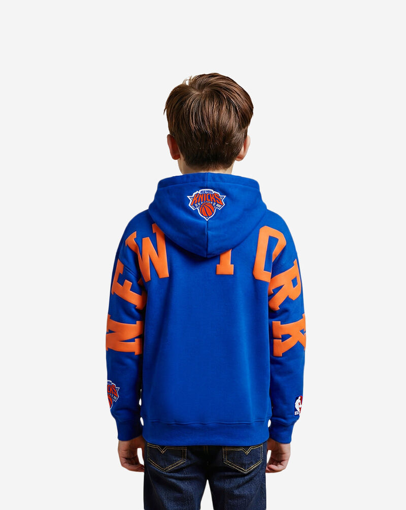 PRO STANDARD Big Boys' New York Knicks Wingspan Drop Shoulder Pullover Hoodie BNKB5516777-RYB Blue 3