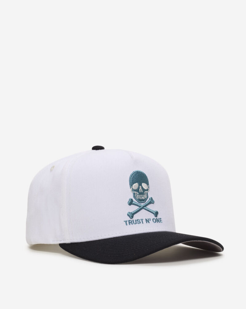 Field Grade Trust No One 2 Tone Off Wool Trucker Hat  1005722 White 1