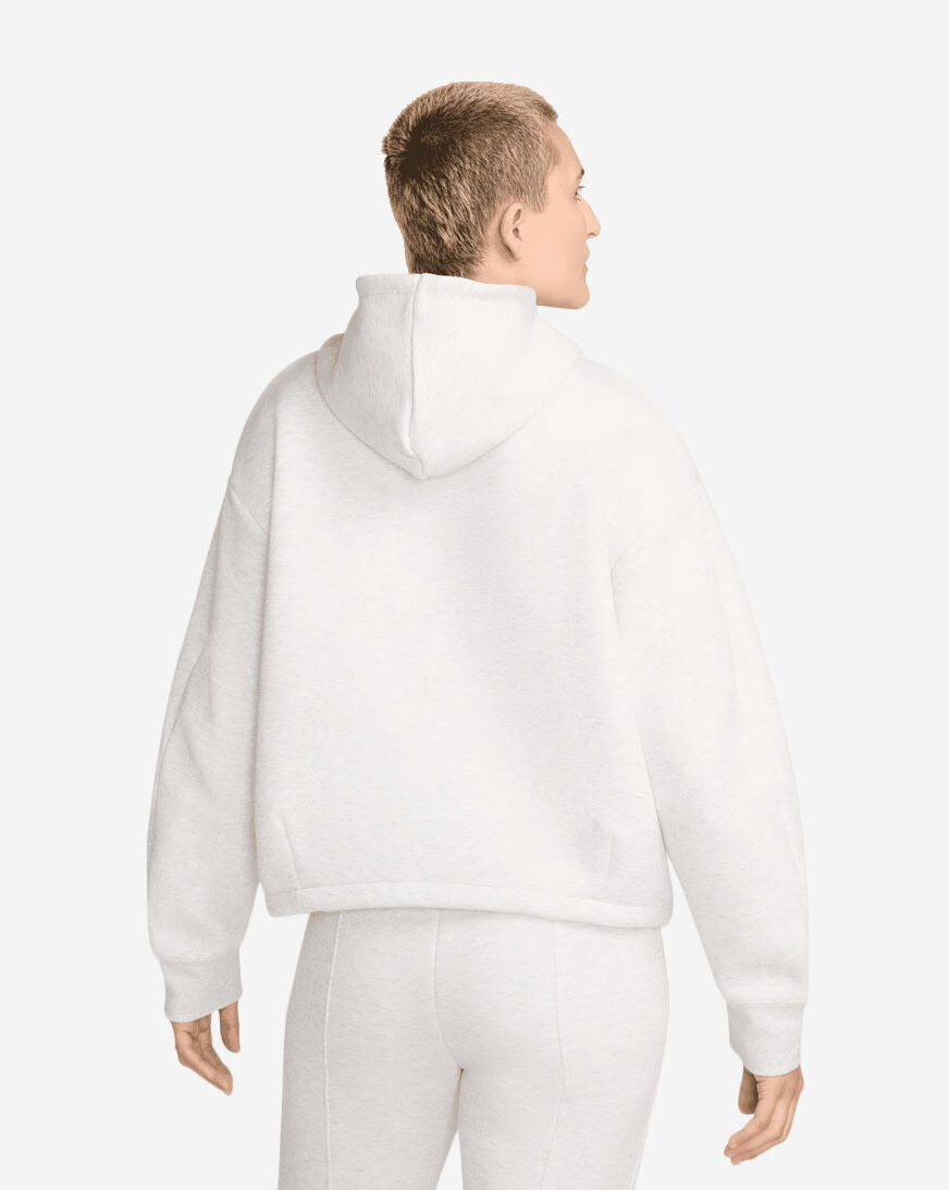 Shop Nike NSW Tech Fleece Oversized Hoodie FV6322-013 white