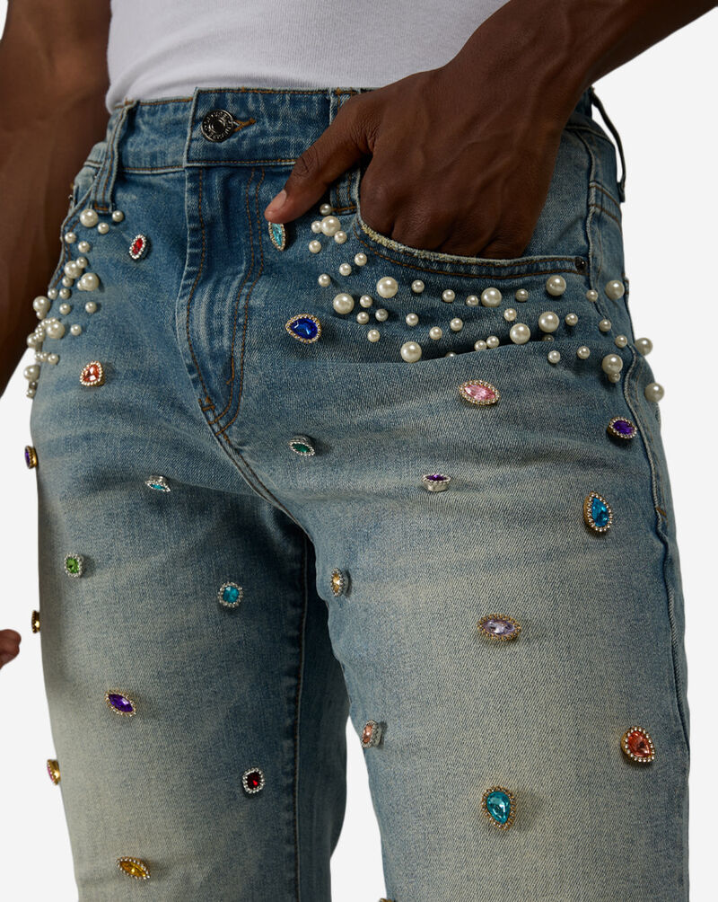 Decibel 5Pkt Allover Embellished Jean DECWB513-IND Blue 3